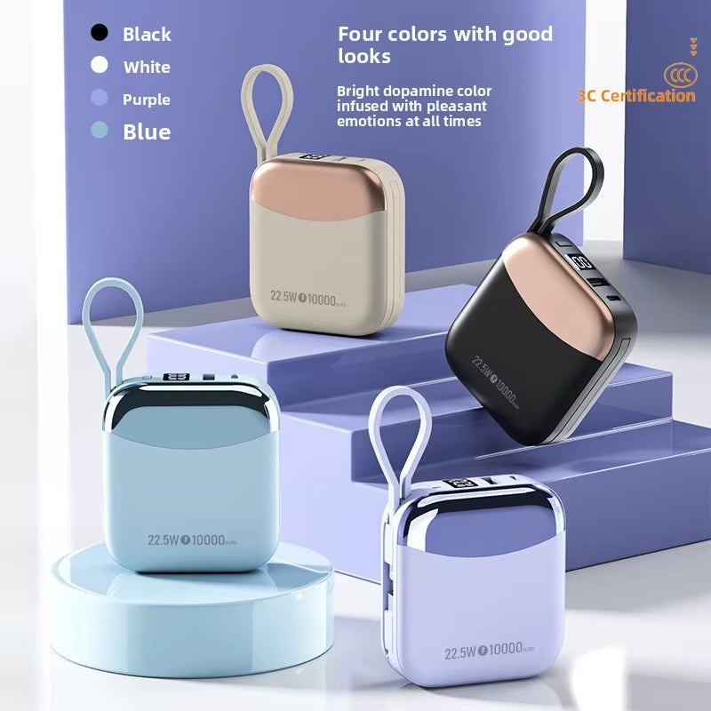10000Mah Mini Power Bank 66W Fast Charge Portable External Charger for Iphone Xiaomi Huawei Samsung Pocket Travel Use Charger