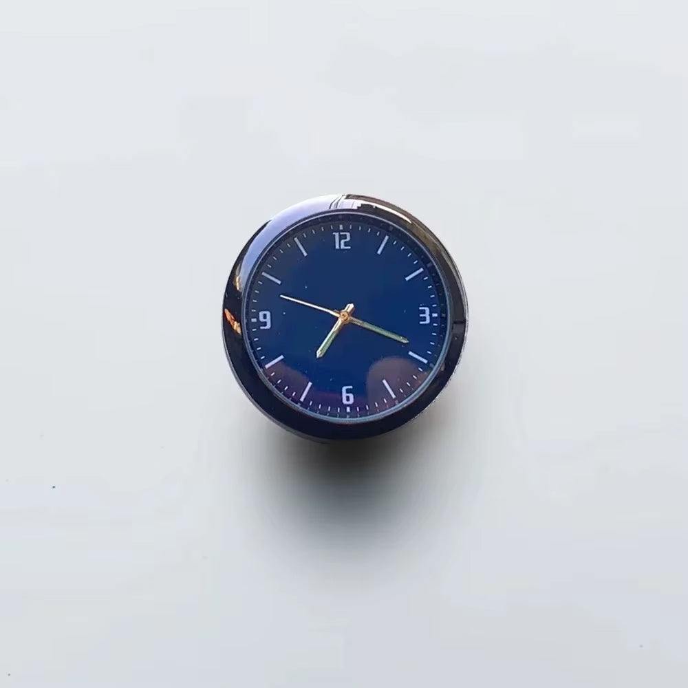 Car Dashboard Clock Waterproof Electronic Quartz Watch Mini Luminous Auto Interior Decoration Stick-On Time Display Accessories