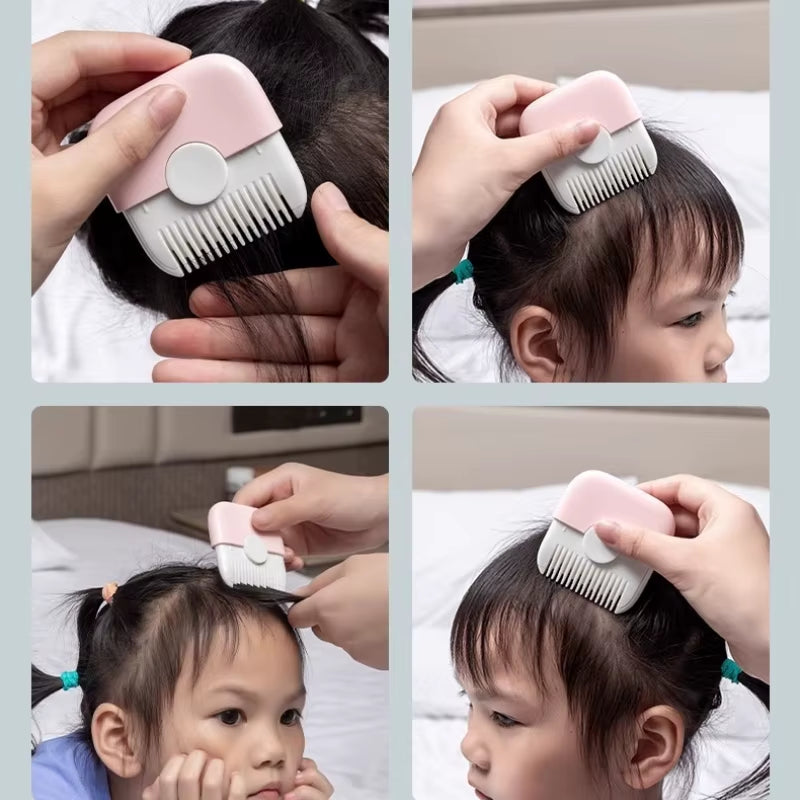 2 in 1 Baby Hair Cutting and Hairdressing Comb Manual Hair Trimmer for Baby Adult Double Edge Hair Razor Comb Portable Combs