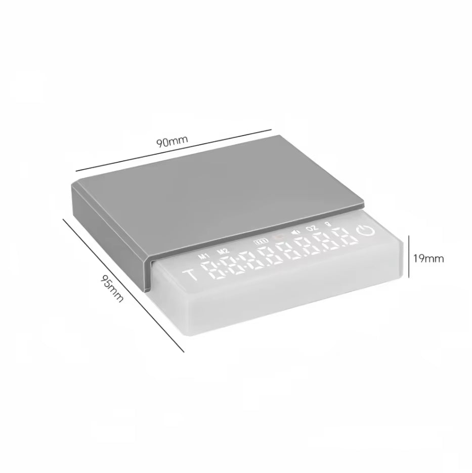 Mini Electronic Coffee Scale Smart Powder Water Ratio USB Silicone Pad High Quality Precision Professional Kitchen Coffee Tools