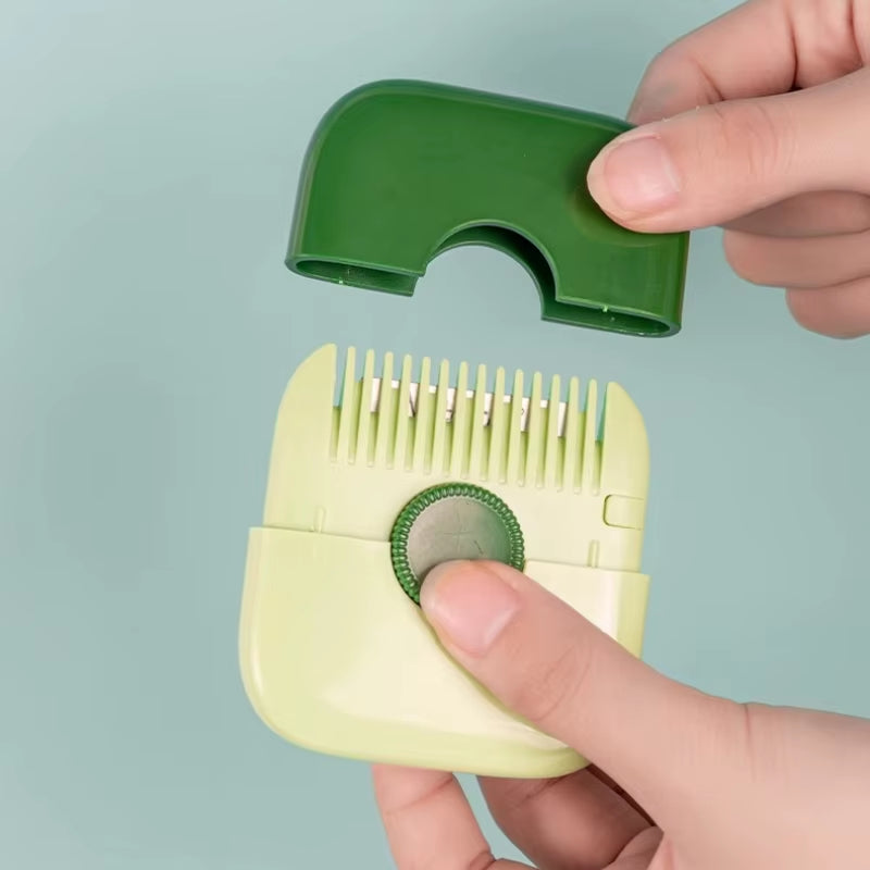 2 in 1 Baby Hair Cutting and Hairdressing Comb Manual Hair Trimmer for Baby Adult Double Edge Hair Razor Comb Portable Combs