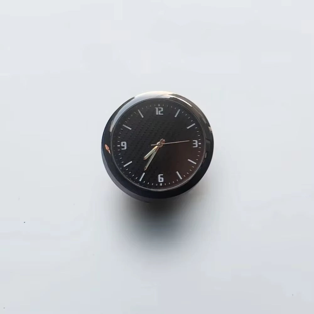 Car Dashboard Clock Waterproof Electronic Quartz Watch Mini Luminous Auto Interior Decoration Stick-On Time Display Accessories