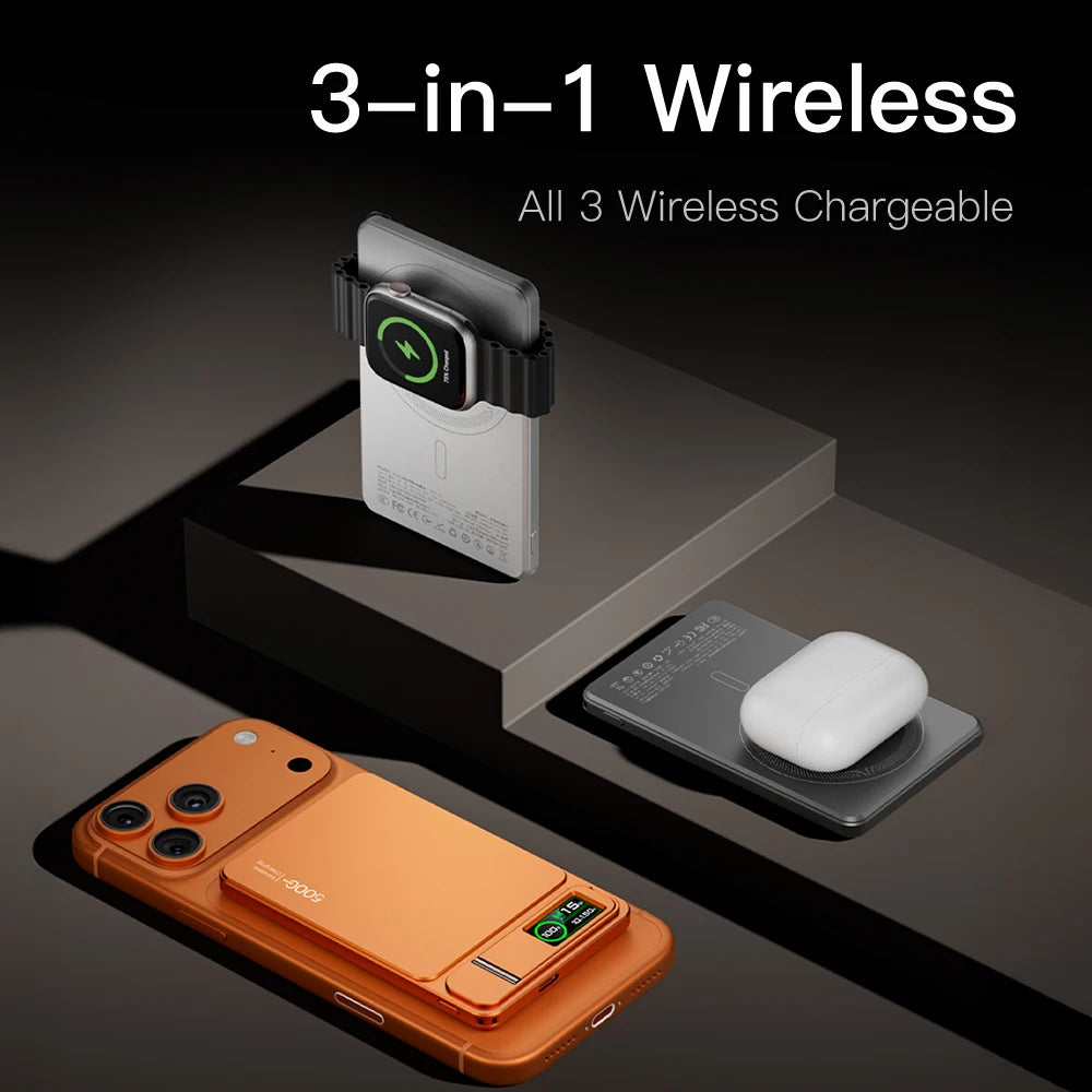 CCC Alloy Original Power Bank for Magsafe Magnetic Wireless 20W Fast Charger Portable External Battery for Iphone 18 17 Iwatch