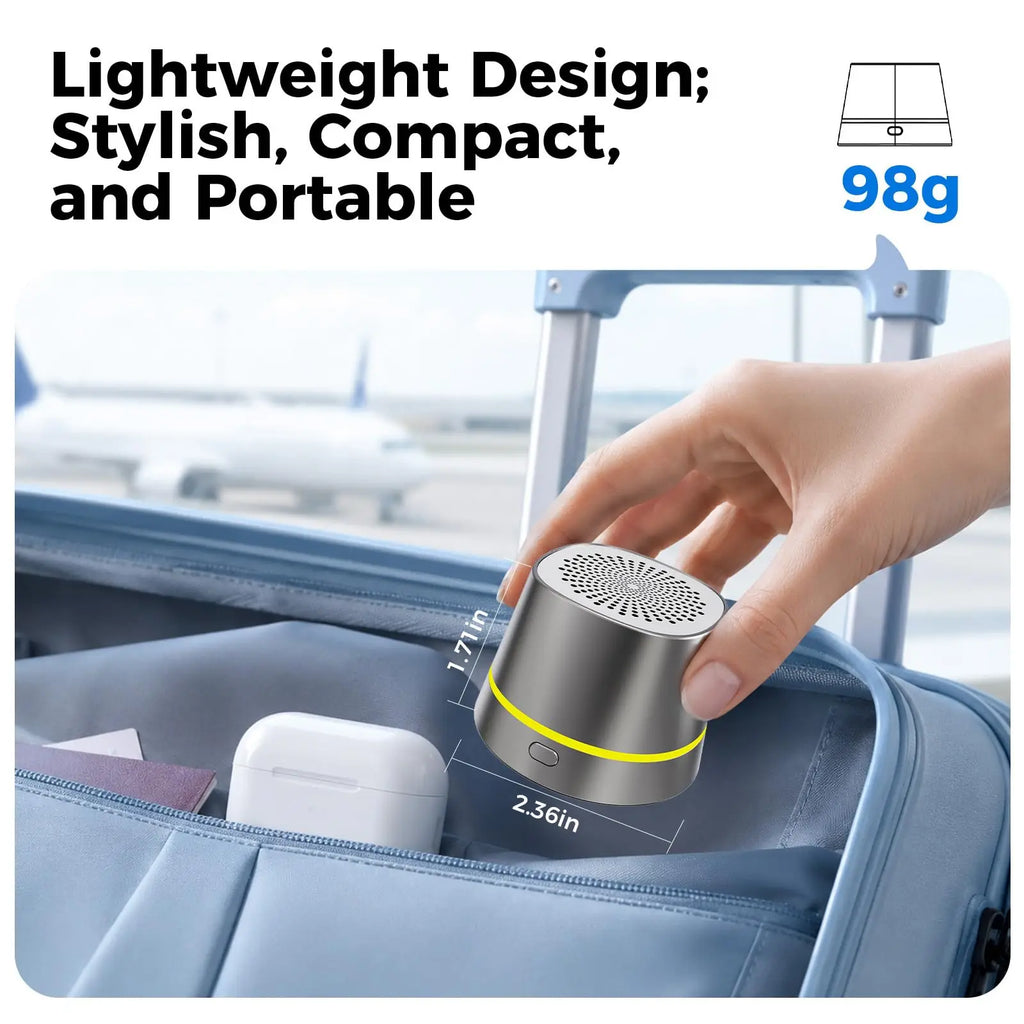 3-In-1 Phone Magnetic Bluetooth Speaker with Wireless Charger 5W Powerful Hifi Mini Bluetooth Speakers with RGB TWS Sound Box