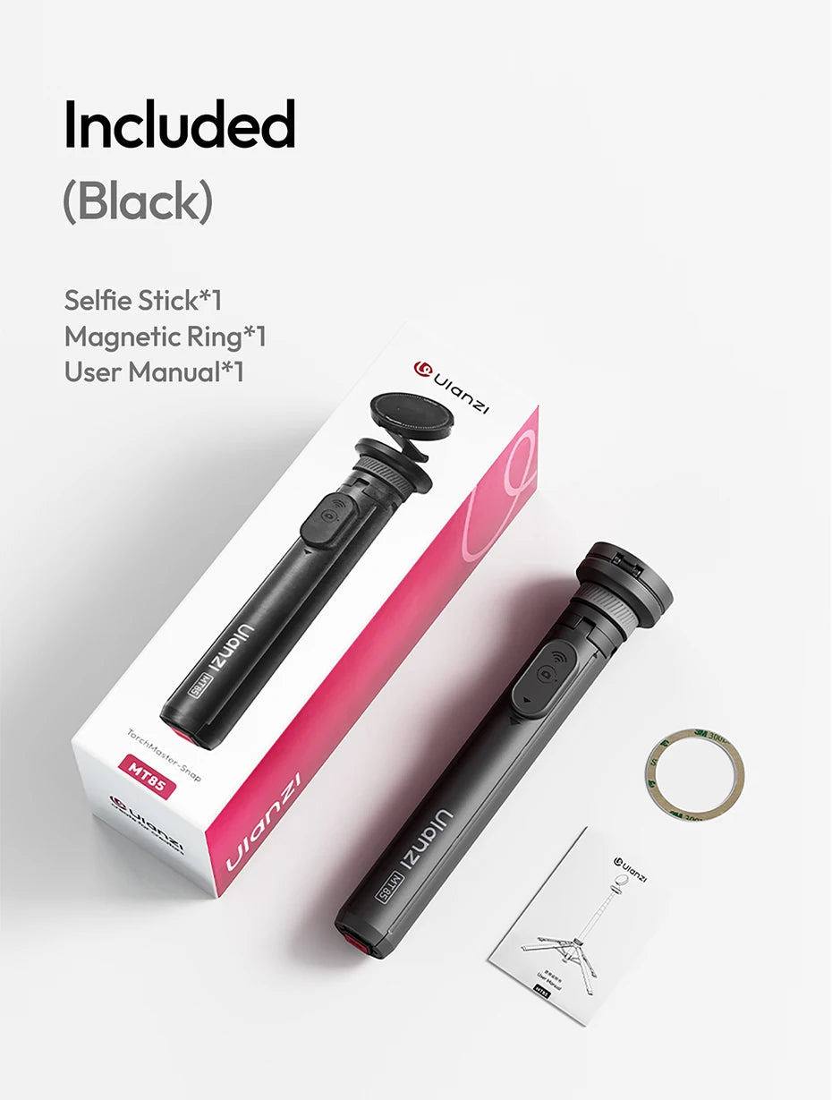 MT-85 Automatic Phone Tripod Magsafe Selfie Stick for Iphone 17 16 15 Pop Open Tripod Floor Stand for Outdoor Travel Vlog
