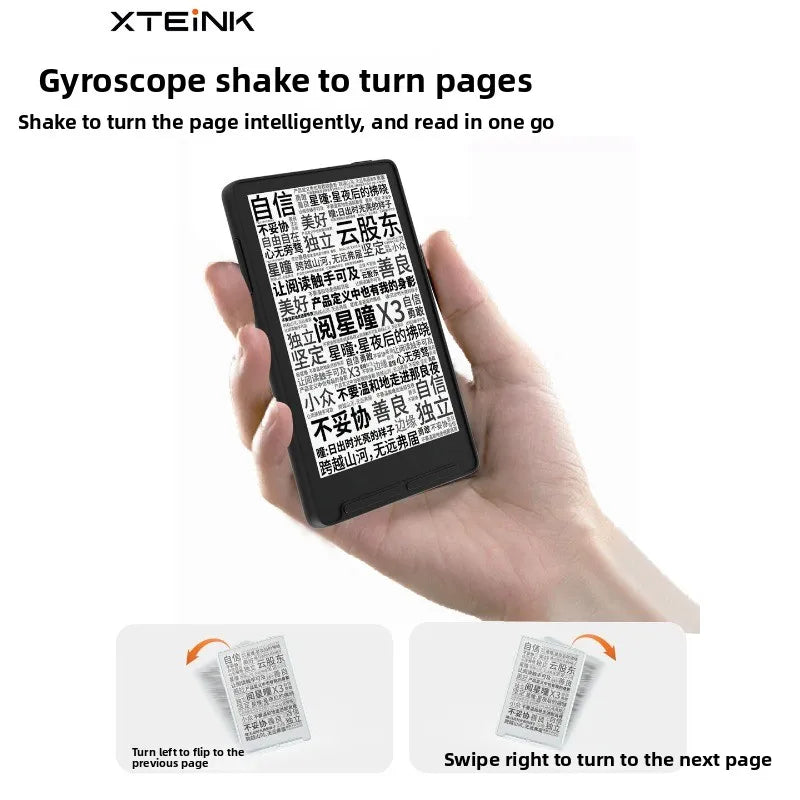 Xteink X3 Magnetic E Ink Pocket Ereader 3.7 Inch Eye Care No Flicker Low Blue Lightportable Phone Back Magsafe Reading Device