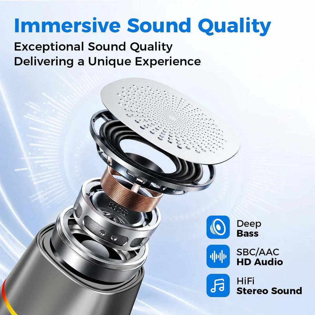 3-In-1 Phone Magnetic Bluetooth Speaker with Wireless Charger 5W Powerful Hifi Mini Bluetooth Speakers with RGB TWS Sound Box