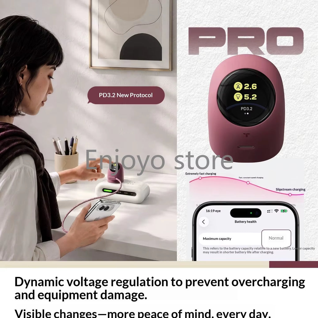 NEW 2026 Torras 60W AVS Certified Fast Charger Type C Charging Kit Digital Screen Display Charger Compatible for Iphone Serious