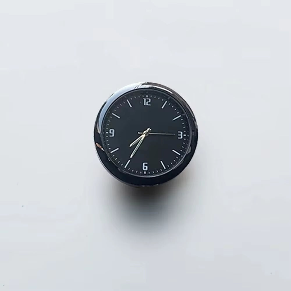 Car Dashboard Clock Waterproof Electronic Quartz Watch Mini Luminous Auto Interior Decoration Stick-On Time Display Accessories