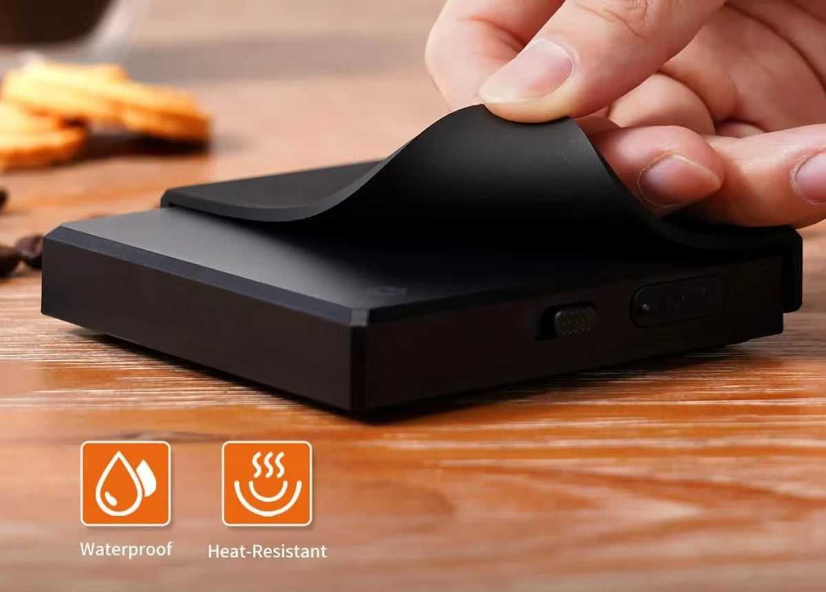 Mini Electronic Coffee Scale Smart Powder Water Ratio USB Silicone Pad High Quality Precision Professional Kitchen Coffee Tools