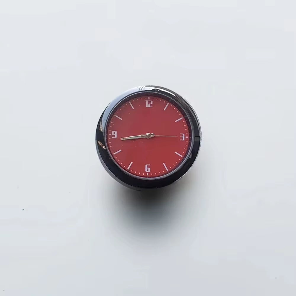 Car Dashboard Clock Waterproof Electronic Quartz Watch Mini Luminous Auto Interior Decoration Stick-On Time Display Accessories